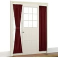 thumbnail image 1 of Cortina de puerta de 1 pieza - cortinas de puerta de vidrio corredizas con bolsillo de barra opaca para habitación bloque de luz de pantalla de privacidad para puerta francesa delantera Xemadio HMHZ696-12, 1 of 7