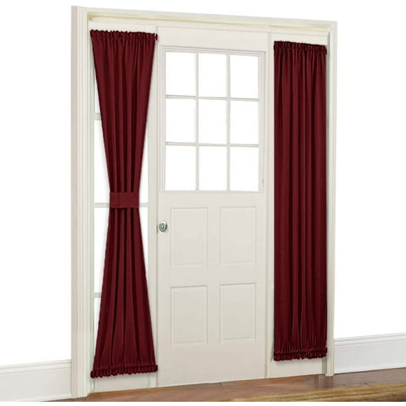 1 Panel Front Door Curtain Window Drapes Blackout Door Panel for Sidelights Privacy Protect Window French Door Panel Curtain