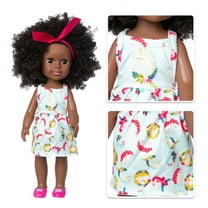 Xqxayjr under $5 BlackBabyDoll, BlackBabyDoll 35CM, Large Vinyl RebornBabyToywith Curly Hair, African American Doll forKidsCollectors, LifelikeBabyDoll