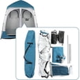 thumbnail image 5 of Pop Up Privacy Shower Tent, Portable Double Outdoor Camping Shower Shelter, Changing Room Instant Tent with 2 Rooms, 5 of 8