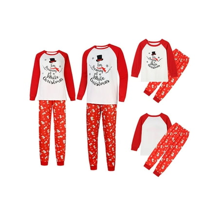 

Thaisu Matching Family Pajamas for Women Men Christmas Snowman Print Pjs Mum and Dad Pyjamas