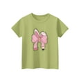thumbnail image 3 of Delliss Girls Casual Short Sleeve T Shirts Girls Soft Solid color Tunic Tops Cute Fashion Tees Blouses 2-14 Years, 3 of 7