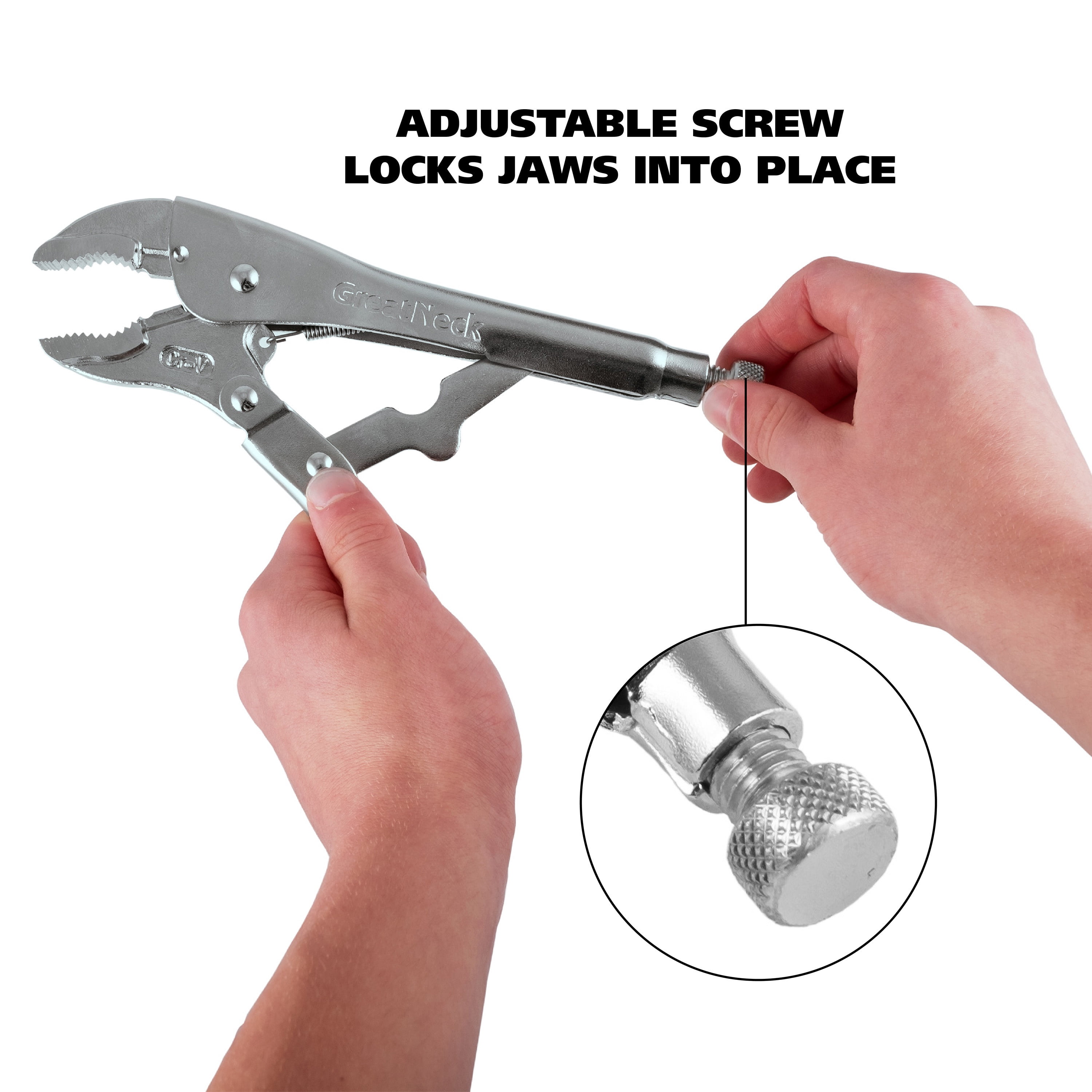 GreatNeck Locking Pliers Sets, 5 Pieces