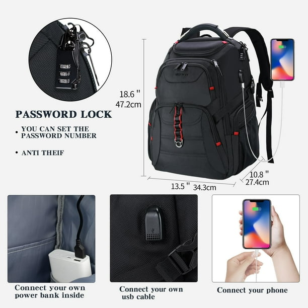 Anti theft business laptop backpack hotsell