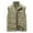 Khaki, variant on Men's Workout Vest Coats Tank Tops Sleeveless Thin Sports Multi-Pocket Casual Quick-Drying Loose Hiking Cargo Outdoor Jackets Khaki