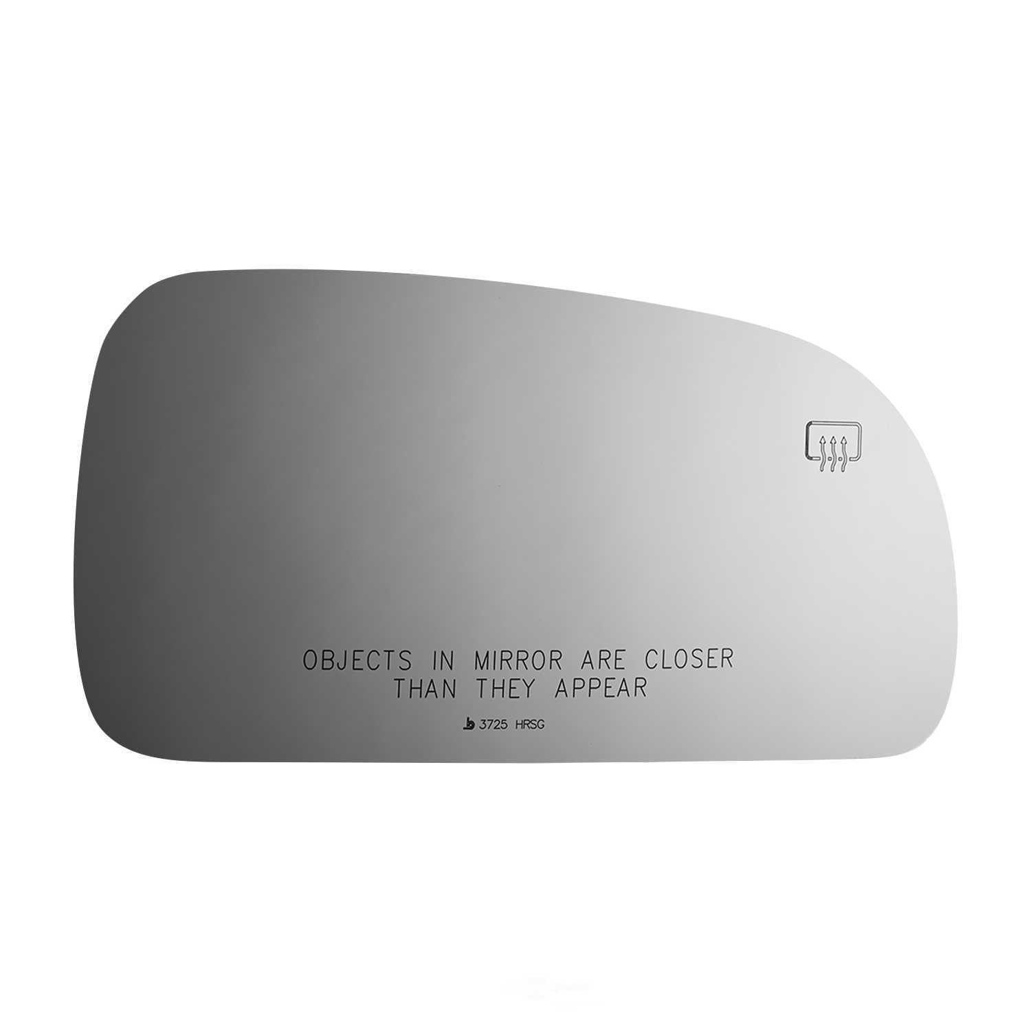 Burco Side View Mirror Replacement Glass with Motor Mount Plate - Clear Glass - 3725HRSG