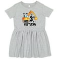 thumbnail image 3 of Inktastic Construction Truck It's My 3rd Birthday Girls Toddler Dress, 3 of 5