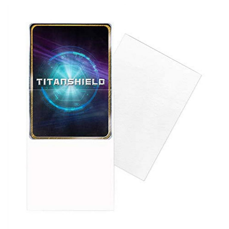 TitanShield (150 Sleeves/White Standard Size Board Game Trading Card  Sleeves Deck Protector for MTG, Baseball