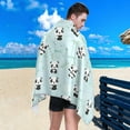 thumbnail image 5 of Coolnut Panda Beach Towel, Sand Free Super Absorbent Oversized Travel Towel with Mesh Bag for Beach,Camping, Swimming, Holiday, 31"x 71", 5 of 6