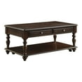 thumbnail image 2 of Koy 48 in. Espresso Rectangular Wood Coffee Table with Lift-Top on Casters, 2 of 6
