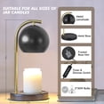 thumbnail image 3 of NATYSWAN Candle Warmer Lamp with Timer & Dimmer Electric for Candle Jars, Ideal Gift, Bedroom Home Decor, No Flame Scented Wax Melting Lamp with 2 Bulbs, 3 of 8