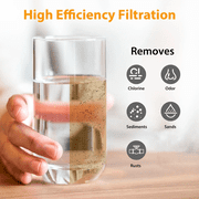 Coconut Shell CTO, Membrane Solutions Carbon Block Drinking Whole House Replacement Water Filter, 2.5 x 10, 5 Micron, 20 Pack