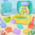 thumbnail image 4 of Juego de 8 Uds de juguetes para arena de playa con maleta de almacenamiento, juego de juguetes acuáticos para niños, alta calidad (hy), 4 of 4