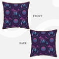 thumbnail image 3 of Fotbe Purple Dreamcatcher1 Pattern Velvet Decorative Throw Pillow Covers with Elegant Piping, Soft Plush Cushion Cover for Sofa, Bed, Car, Office-16"x16", 3 of 8