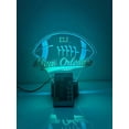 thumbnail image 6 of American Pro Football Sports Fan Team Sports Themed Ball Lamp Night Light LED Personalized Free Name Room Man Cave Decor 16 Colors & Remote, Made in America! (New Orleans), 6 of 7