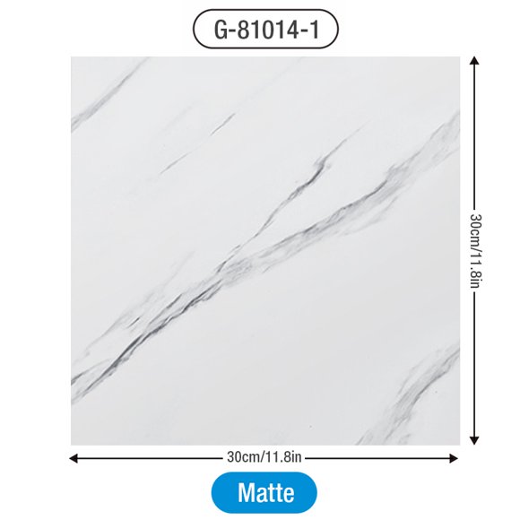 Simulated Thick Marble Tile Floor Sticker PVC Waterproof Self-adhesive Living room Toilet Kitchen Home Floor Decor Wall sticker