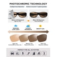 thumbnail image 3 of TINHAO Photochromic Polarized Fit Over Sunglasses UV400 Blue Light Blocking Over Prescription Glasses for Men Women Lightweight TR90 Wraparound Driving Fishing Cycling Eyewear - 4 Colors, 3 of 7