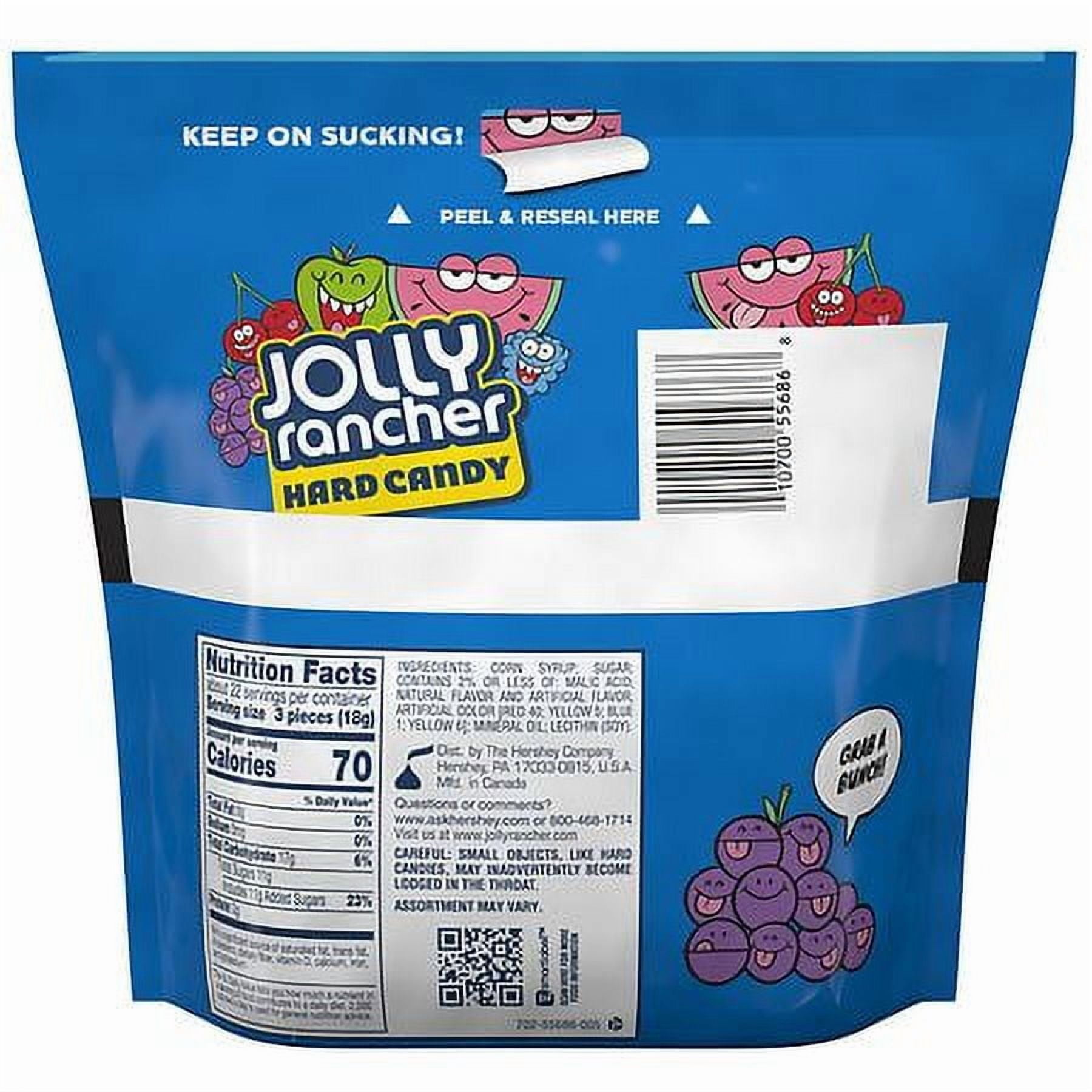Jolly Rancher Hard Candy, Resealable Bag Assorted Fruit (Packaging May Vary) 14.0 oz Pack of 2