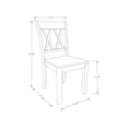 thumbnail image 3 of Double X-Back Solid Wood Dining Chairs in Black (Set of 2), 3 of 4