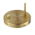 thumbnail image 6 of Pemberly Row Contemporary Metal Round Arched Table Lamp in Gold, 6 of 7