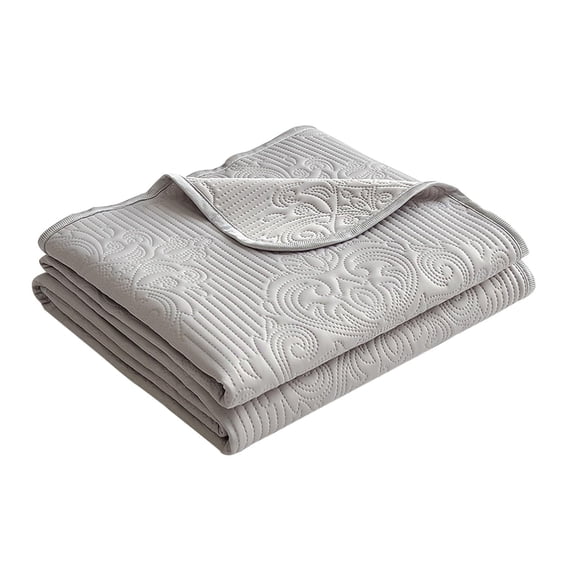 Dual Sided Polyester Cooling Warm Blanket Lightweight Breathable Sofa Bed Throw for Hot Sleepers Summer Night Sweat Relief Rest