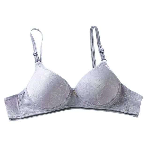 LOVZFMLL Bras for Women Floral Print Comfortable Push Up Everyday Bras Full Coverage Soft Breathable Padded Bras
