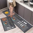 thumbnail image 2 of Kitchen Mat, Modern Minimalist Home Decor Entrance Door Mat, Bathroom Non-slip Washable Carpet-SinKeeU, 2 of 2