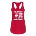 thumbnail image 2 of Wild Bobby, Office Prison Mike Dementors Michael Scott, Pop Culture, Women Racerback Tank Top, Red, Small, 2 of 4