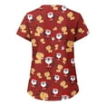 thumbnail image 4 of LSLJS Blouses de Noël pour Femmes Grande Taille Imprimées Col en V, Blouses de Travail, Blouses de Noël, 4 of 4