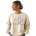 thumbnail image 2 of Ink Printed Image NOT a Quilt Patch - 3 Bunnies Easter Patchwork Pullover Sand Sweatshirt Adult X-Large, 2 of 7