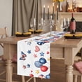 thumbnail image 2 of Table Runners 72 Inches Long Dress Scarves, Independence Day Farmhouse Kitchen Table Runner, Coffee Tablerunners, Flag Balloons Butterflies Watercolor 18x72 Inch, 2 of 9