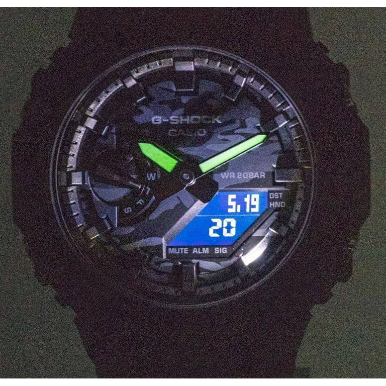 Casio GA2100CA-8 Men\'s Diver\'s Quartz Analog Watch Digital G-Shock GA-2100CA-8A 200M