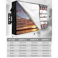 thumbnail image 2 of 4th of July Star Outdoor TV Cover 30 to 32 Inch Weatherproof, Independence Day American Flag 600D Oxford TV Covers with Waterproof Zipper, Outside Flat TV Screen Protector Size 30"W x 19"H x 4.5"D, 2 of 7