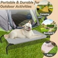 thumbnail image 3 of PHYEX Elevated Dog Bed Large, Raised Cooling Outdoor Dog Bed, 50.5" L x 30.5" W x 7.8" H, Gray, 3 of 7