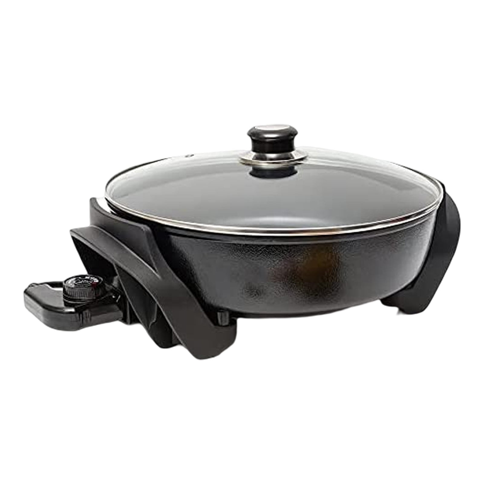 Nonstick Extra Deep Electric Skillet With Lid With Steam Vent (12
