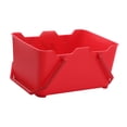 thumbnail image 1 of Cubo de hielo para bebidas, cesta para cerveza con asas de transporte, multifunción, fácil de limpiar rojo, 1 of 7