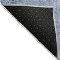 thumbnail image 7 of HomeRoots 625303 8 ft. Blue & Sky Blue Abstract Washable Transitional Indoor & Outdoor Round Area Rug, 7 of 7