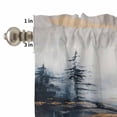 thumbnail image 4 of Black Marble Curtain Valances Set Gold Line Modern Abstract Minimalist Art Kitchen Curtains 24&nbsp;inch Length Rod Pocket Valance and Tiers 3 Piece Set Small Bedroom Bathroom Laundry Decor, 4 of 9