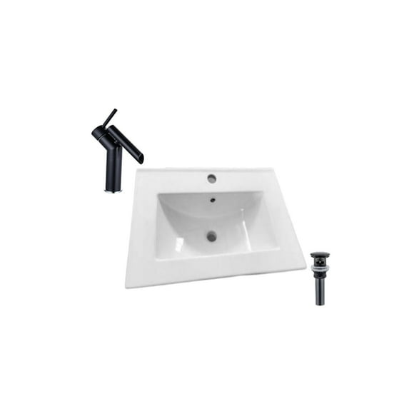 DROP Bath and Kitchen DR091403 Bathroom Vanity Top Set