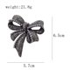thumbnail image 2 of Broches de flores negras con diamantes de imitación para mujer, broche de plata antigua vintage, broches elegantes y exquisitos, 2 of 4