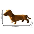 thumbnail image 3 of Dachshund Dog Plush Stuffed Animal, Realistic Soft Companion Plush Dog, 3 of 8