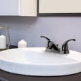 thumbnail image 5 of Homewerks Worldwide 242113 4 in. HomePointe Centerset Lavatory Faucet with 2 Handle - Brushed Bronze, 5 of 6