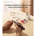 thumbnail image 3 of MelodySusie Cordless Portable Nail Drill, 25,000 RPM PC180G Rechargeable Nail E-file Kit, with Drill Bits & Sanding Bands, Black, 3 of 7