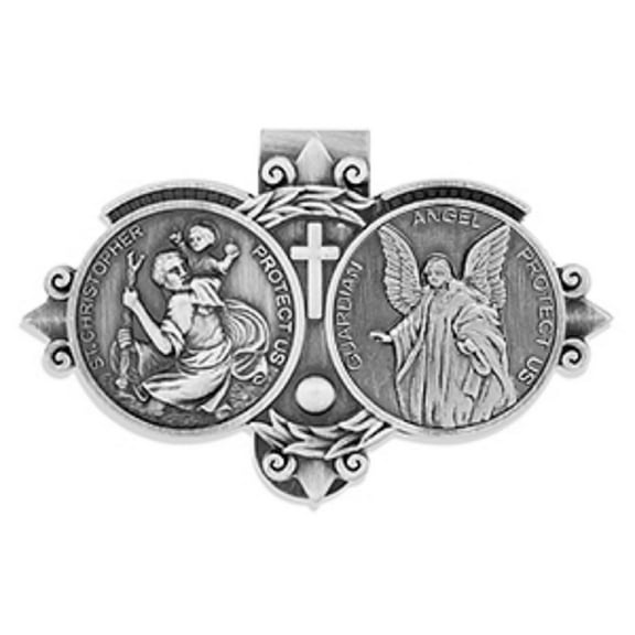 Catholic Visor Clip for Protection While Driving | Beautiful and Traditional Design | Makes a Great Gift for Teens and New Drivers | More Than 10 Designs Available