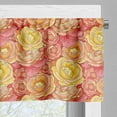 thumbnail image 3 of Ambesonne Pale Pink Window Valance, Romantic Roses Garden, 54" X 18", Yellow Coral Pink, 3 of 5