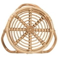 thumbnail image 4 of bali & pari Jacinda Modern Bohemian Natural Brown Rattan End Table, 4 of 8