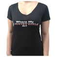 thumbnail image 2 of Where My Country Girls At? V-Neck Tee, 2 of 5