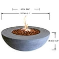 thumbnail image 4 of Elementi Lunar Bowl Cast Concrete Fire Pit - LP, 4 of 5