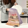 thumbnail image 3 of Elephants On Bridge Kitchen Dish Towels 4 Pack Absorbent Hand Towels, Lint-Free 18"x28" Valentine's Day Dishcloths Fast Drying for Cooking Baking Home Clean, 3 of 7