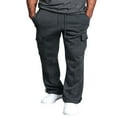 thumbnail image 2 of Man‘s Sweatpants Cargo Pants With Pocket Loose Drawstring Elastic Waist Athletic G-style Trousers Workout Joggers Gym, 2 of 6